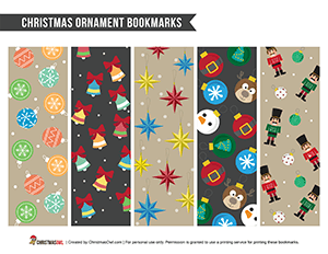 Christmas Ornament Bookmarks