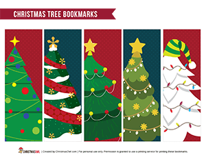 Christmas Tree Bookmarks
