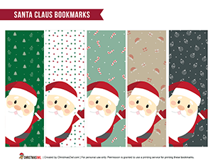 Santa Claus Bookmarks