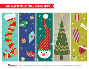 Whimsical Christmas Bookmarks