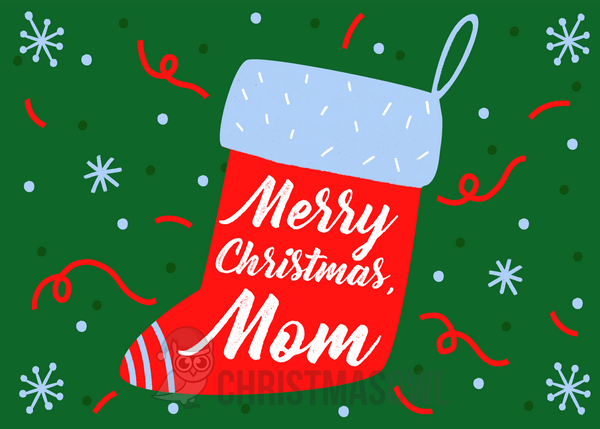 Printable Mom Christmas Card