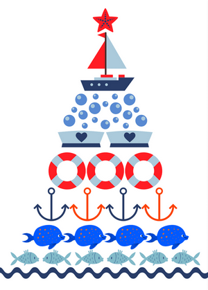 Nautical Christmas Card