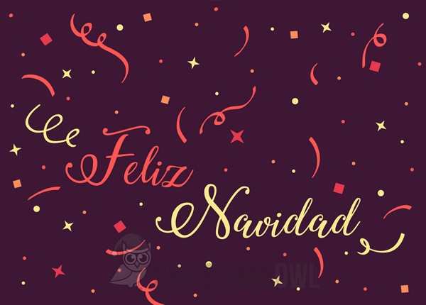 Printable Spanish Christmas Card