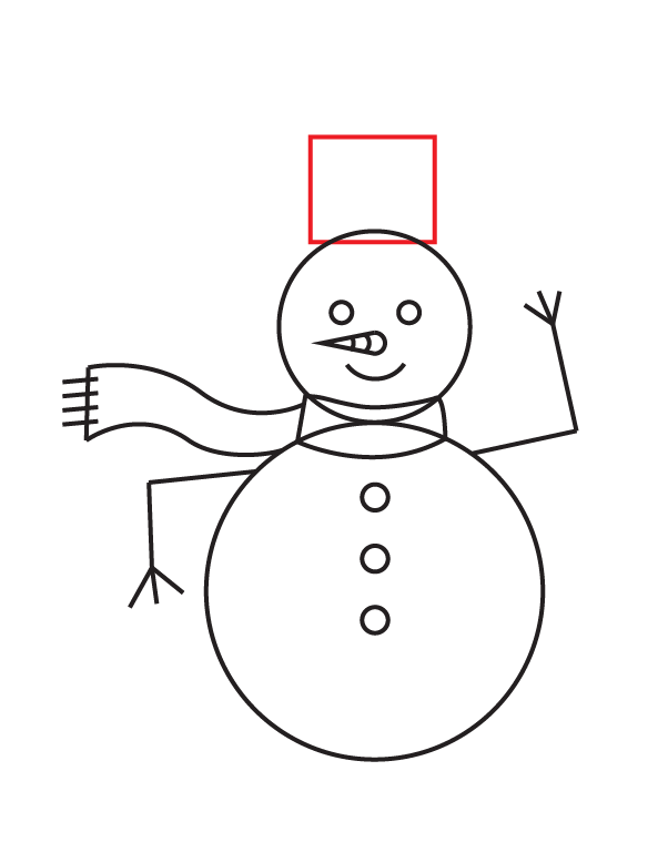 How to Draw a Snowman - Step 14
