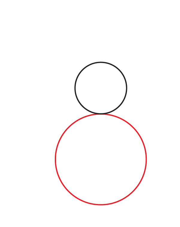 How to Draw a Snowman - Step 2