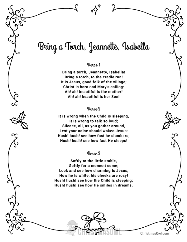Bring a Torch Jeannette Isabella Lyrics