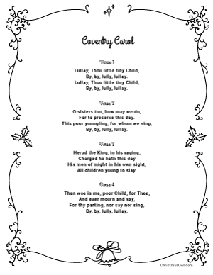 Coventry Carol Lyrics