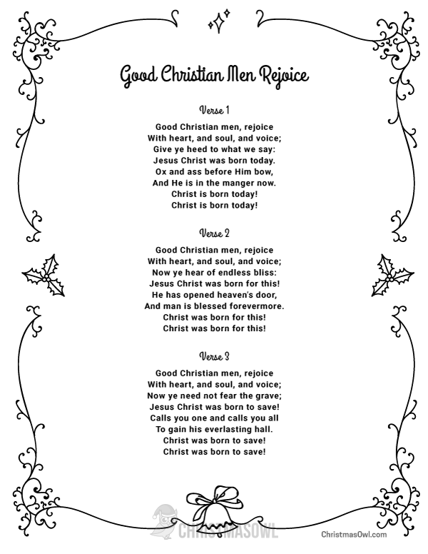 Good Christian Men Rejoice Lyrics