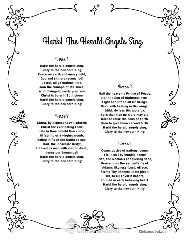 download hark the herald angels sing lyrics