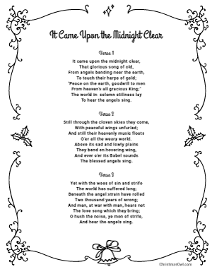 Printable Christmas Carol Lyrics | Page 2