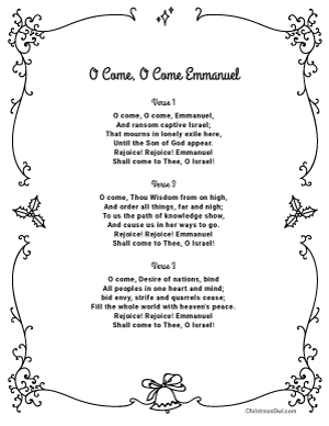O Come, O Come Emmanuel Lyrics