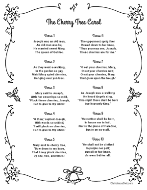 The Cherry Tree Carol Lyrics