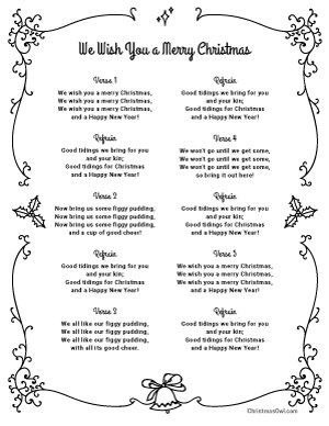 Printable Christmas Carol Lyrics | Page 3